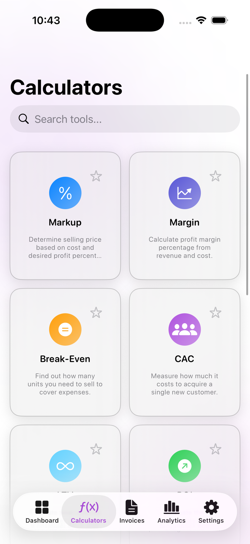 BizCalc Pro Calculator Hub